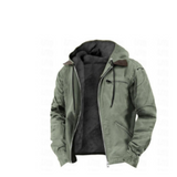 Herrenjacke mit Kapuzenform | Übergangsgeeignet – Grün