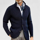 James | Geknöpfte Strickjacke – Dunkelblau