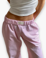 Damen Faule Hose | Niedrige Leibhöhe – Rosa