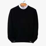 Feinstrick Pullover für Herren – Schwarz