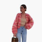 Offener Cardigan für Damen – Rosa