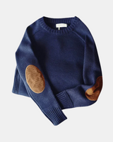 Lässiger Herrenpullover – Marineblau