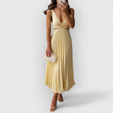 Violetta | Leichtes Premium-Maxikleid – Gelb