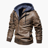 Kapuzierte Jacke für Herren – Hellbraun