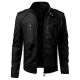 Calix – luxus-lederjacke – Schwarz