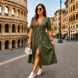 Marsha - Schickes Hemdkleid – Grün