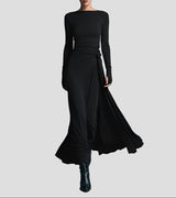 Merla™ - Elegantes Kleid mit Formender Wirkung – Schwarz