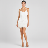 Sorvaya - Elegantes und trendiges Minikleid – Weiß