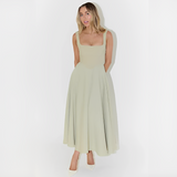 Yarabelle - Schickes Träger-Midi-Kleid – Grün