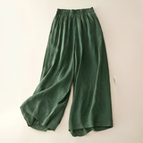 Zavina - Hose mit flexiblem Bund und weitem Schnitt – Grün