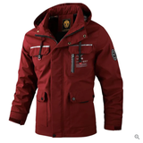 Herren Winterjacke | Kapuzenjacke Mit Taschen – Rot
