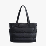 Shelly | Stilvoller Puff-Rucksack – Schwarz
