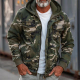 SAMI | JACKE MIT CAMOUFLAGE-DRUCK – Dunkelgrün