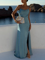 Alissa™ Glamouröses Selbstbewusstsein Kleid – Blau