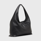 Hobo-Tasche aus veganem Leder – Schwarz
