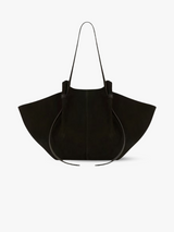 Wildleder-Tote – Schwarz