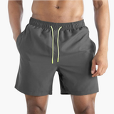 Schnelltrocknende Shorts - Herren Stretch-Shorts für Sommer – Dunkelgrau