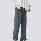 Carlo - Lockere Gerade Bein-Hose – Grau