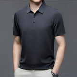 Griffin - Bequemes Polohemd – Grau