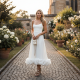 Blaine - Stilvolles Kleid mit sanftem Farbverlauf – Weiß
