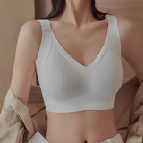 Gwynedd - Bequemer Push-up-BH – Weiß
