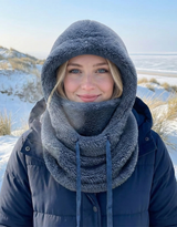 Aloisia™ - Eleganter Hoodie – ein Kokon aus Wärme und Komfort – Blau