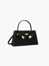 Luxuriöse Krokoprägung Vegan Leder Tasche – Große Schultertasche Damen – Schwarz