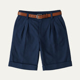 Oliver | Aufgeschlagener Saum Knielang Chinoshorts – Blau