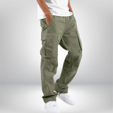 Herren Cargohose Wide Fit | Mit Taschen – Grün