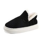 Damen Slippers – Bequeme und stilvolle Hausschuhe für kalte Tage – Schwarz