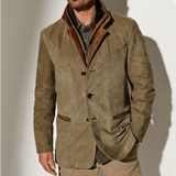 Herren Blazer Winterjacke | Vintage Stil Modern – Khaki