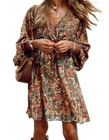 Joella - Elegantes Boho-Kleid für Frauen – Braun