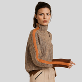 Chloe - Weicher Rollkragenpullover – Orange