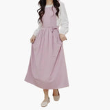 Schlichtes Dirndl kleid für Damen - Oktoberfest 2025 – Rosa