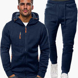 Slim-Fit Trainingsanzug für Herren – Dunkelblau