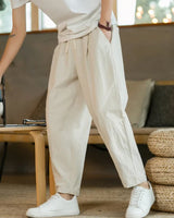 Jeremiah | Locker geschnittene Plissee-Sommerhose mit Kordelzug – Beige