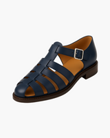 Swen - Leder Rutschfeste Schuhe – Blau