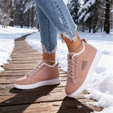 Arlena – Winter Schnürsneaker Mit Fellfutter – Rosa