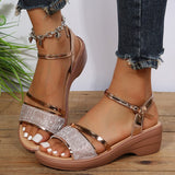 Podilife - Moderne orthopädische Sandalen im römischen Look – Gold