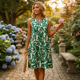 Haidie - Schickes ärmelloses Mini-Kleid – Grün