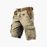 Danny | 6-Taschen Cargo Shorts – Khaki