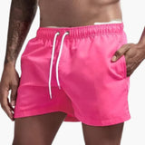 Schnelltrocknende Badehose - für Herren mit sportlichem Look – Rosa