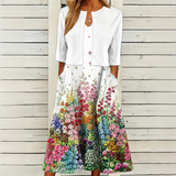 Colette - Stilvolles und Elegantes Kleid – Weiß