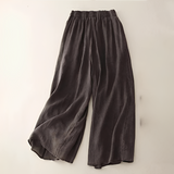 Zavina - Hose mit flexiblem Bund und weitem Schnitt – Grau