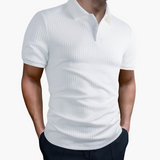 Klassisches Polo - Herren Kurzarmshirt für den Alltag – Weiß