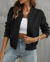 Damen Elegante Übergangsjacke | Langarm – Schwarz