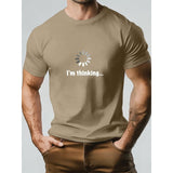 Think – Baumwoll-T-Hemd Mit Aufdruck – Khaki