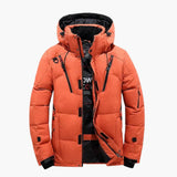 Gesteppt Daunenjacke für Herren – Orange