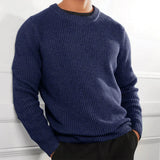 Bastian | Stylischer Pullover mit Rundhalsausschnitt für Herren – Blau