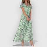 Venice | Glamouröses Lange Kleid – Grün